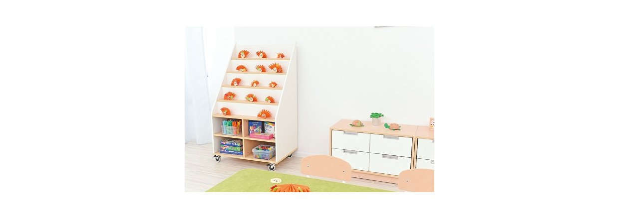 biblioteksreol til skolebiblioteket