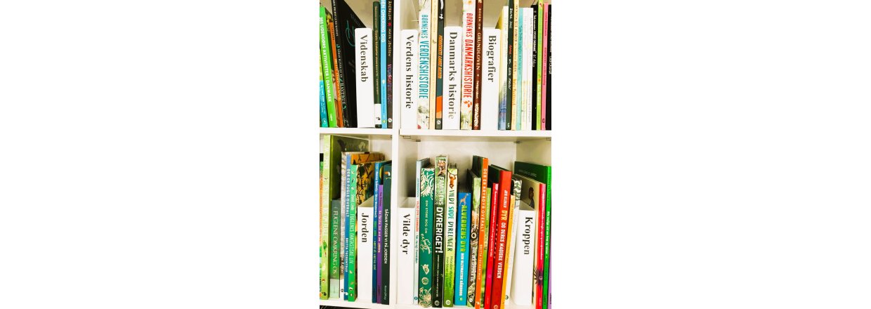 Skillest�tter til opdeling af b�ger i bibliotekets reoler