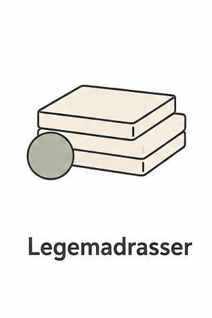 Legemadrasser til b&oslash;rn, skole og institution