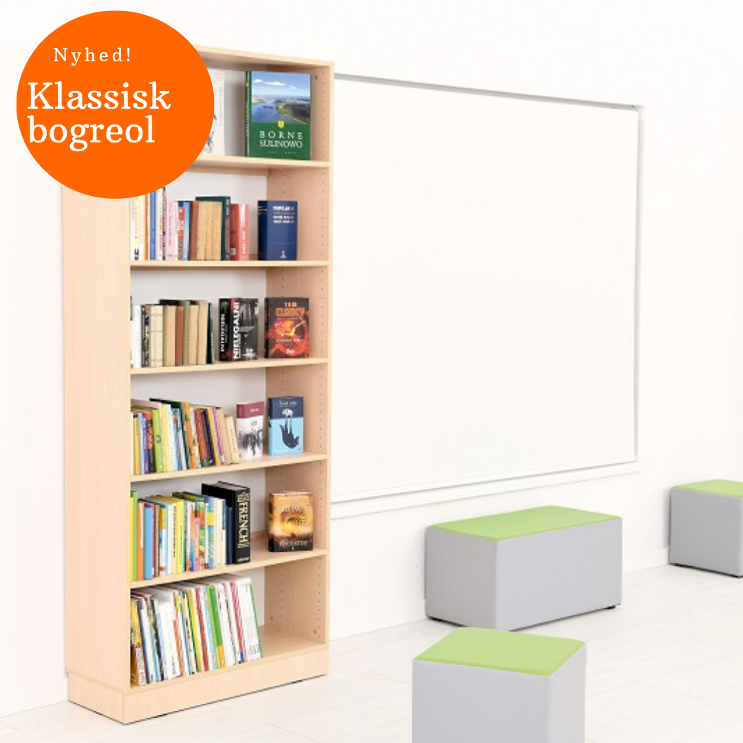 Klassisk bogreol til biblioteket