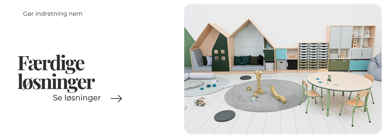 indretningsl&oslash;sninger til skole bibliotek og sanserum