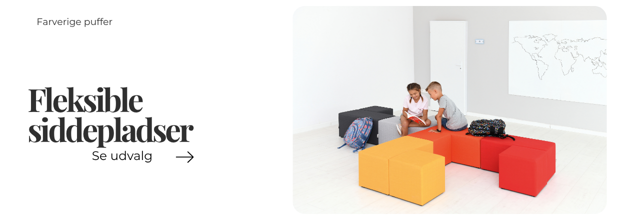Fleksible puffer til skolemilj�er