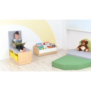 Space opbevaringsreol med siddeplads