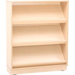 Flexi udstillingsreol i birk eller ahorn-look 