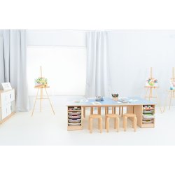 Brnebord med opbevaringsplads