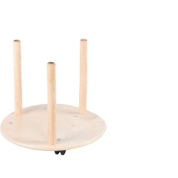 Pudevogn p hjul til opbevaring af runde siddepuder - enkel