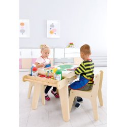 Malerbord til to med papir 