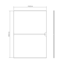 Plakatholder i akryl til ophng i A3/A4-format