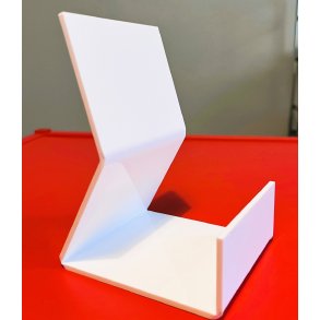 Akryl bogholder i farvet akryl