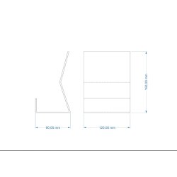 Bogdisplay akryl 12 x 16 cm 