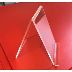 Bogsttte i klar akryl med lille kant