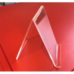 Bogsttte i klar akryl med lille kant