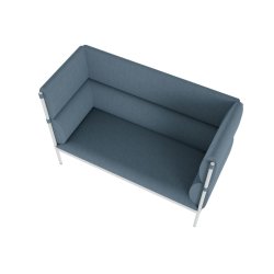 Stilt To-personers sofa med hj ryg