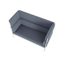 Stilt To-personers sofa med hj ryg