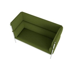 Stilt To-personers sofa med hj ryg