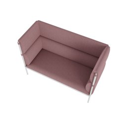 Stilt To-personers sofa med hj ryg