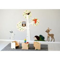 Vgdekoration i tr - Wallstickers til brn