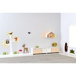 Vgdekoration i tr - Wallstickers til brn