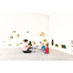 Vgdekoration i tr - Wallstickers til brn