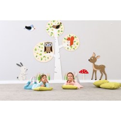 Vgdekoration i tr - Wallstickers til brn