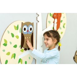 Vgdekoration i tr - Wallstickers til brn