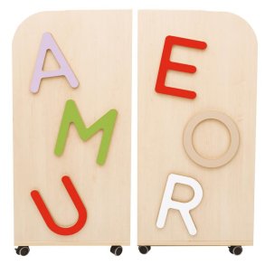 Bogvogn Bibshop 2 i 1 - bogstaver