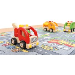 Legebord med opbevaring - rektangulrt, hjde 57 cm, ahorn