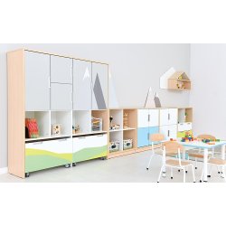 Reolsystem med flotte temaer 