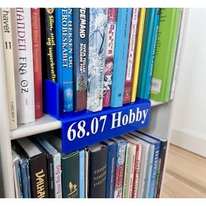 Skillesttte, retvinklet m/ lille sttte. Valgfri tekst 