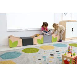 Flora bogkasser med siddepladser