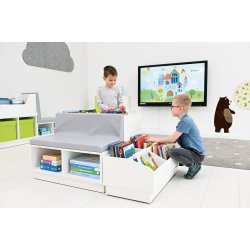 Bibshop bogkrybbe og siddeplads - st 3
