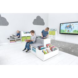 Bibshop bogkrybbe og siddeplads - st 3