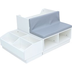 Bibshop bogkrybbe og siddeplads - st 3