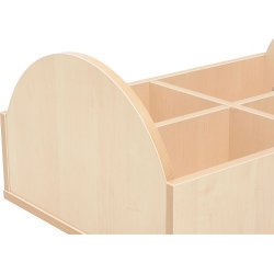 Bogkrybbe med opbevaring