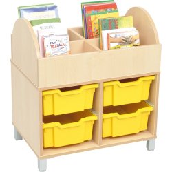 Bogkrybbe med opbevaring