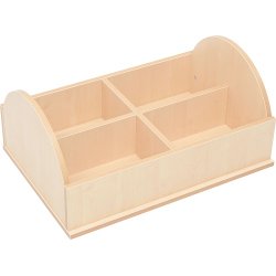 Bogkrybbe med opbevaring