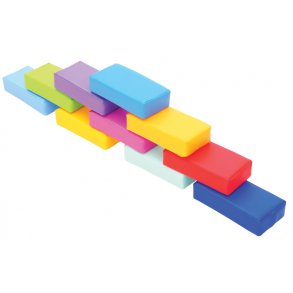 Byggeklodser i skum, 10 stk. 