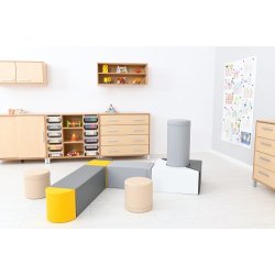 Store byggeklodser i skum