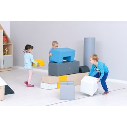 Store byggeklodser i skum