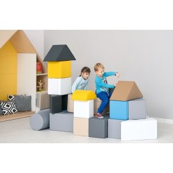 Store byggeklodser i skum