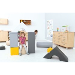 Store byggeklodser i skum