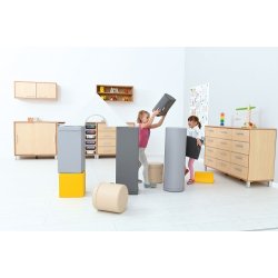 Store byggeklodser i skum