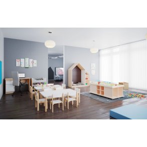 Daginstitution med legebord