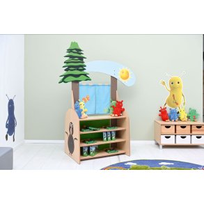 Dukketeater med lille tr