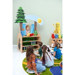 Dukketeater med lille tr