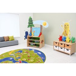 Dukketeater med lille tr