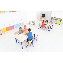 Bibshop brnebord med justerbare ben