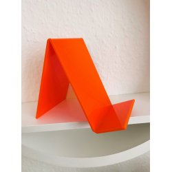 Skrhylde i farvet akryl