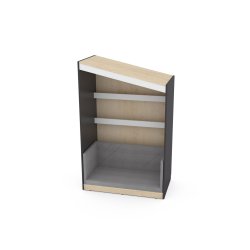 FLO lsehus XL, hvid eller antracit, Gavl til venstre