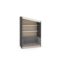 FLO lsehus XL, hvid eller antracit, Gavl til venstre